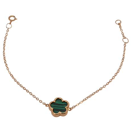 18K Gold Bracelet Calm Flower