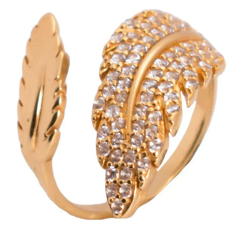 خاتم " لغة الطبيعة " عيار 18