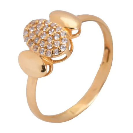 خاتم بيضاوي ذهب عيار 18