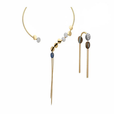 نصف طقم كواكب عيار 18 بوحدات دائرية - Ghamieh