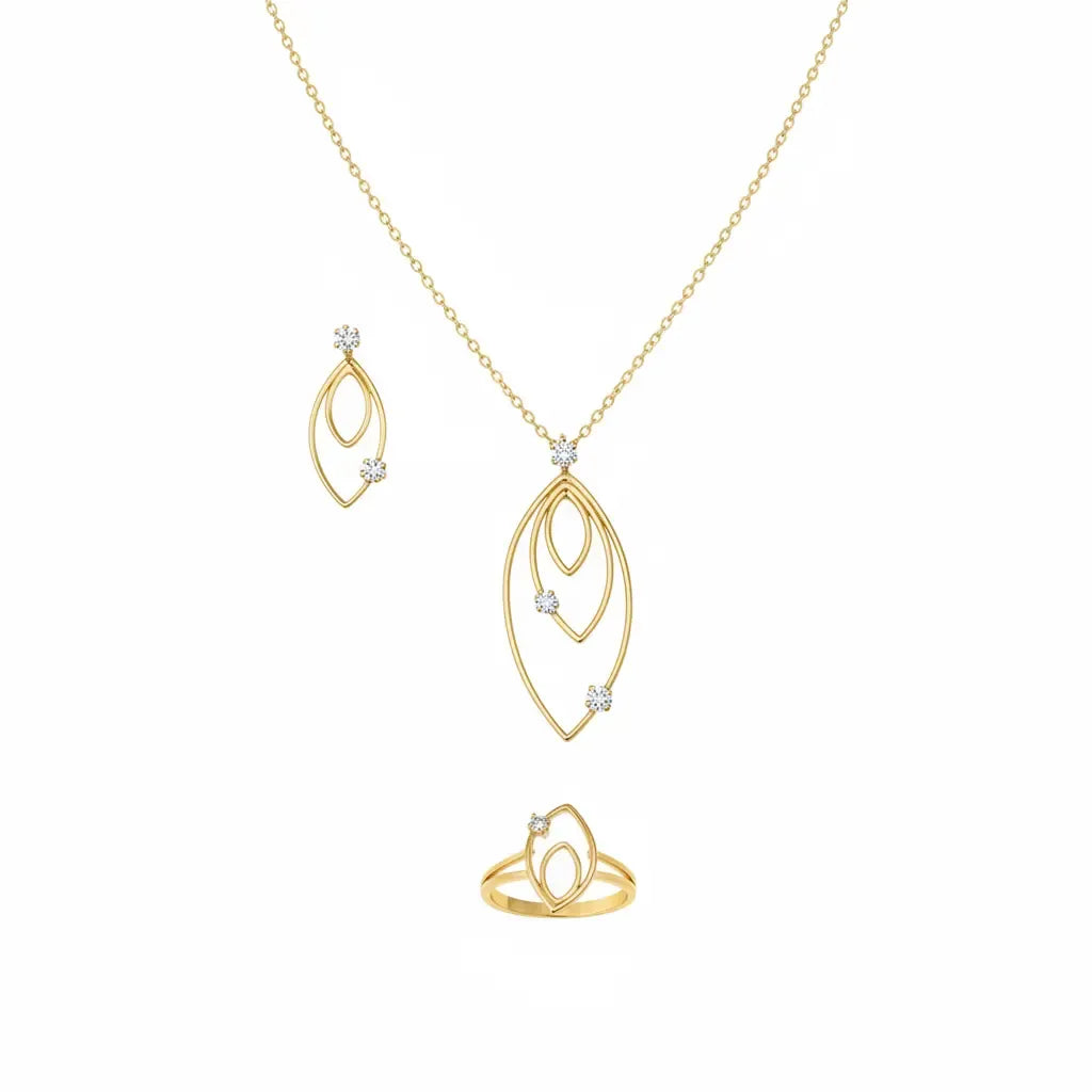 Half set gold 18k Loca
