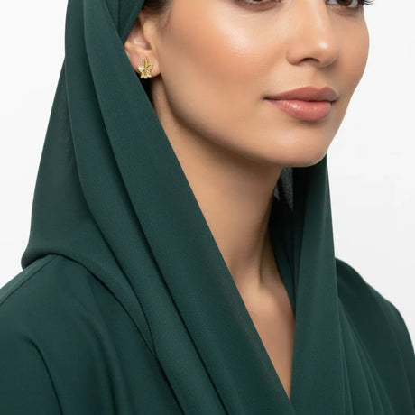 أقراط نجمة البحر عيار 18 بشكل نجمي