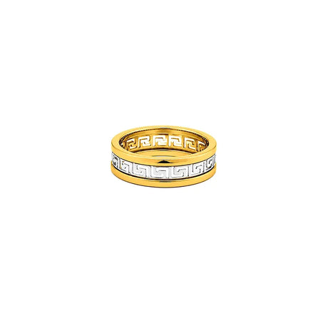 18K Gold Wedding Ring with Antique Design