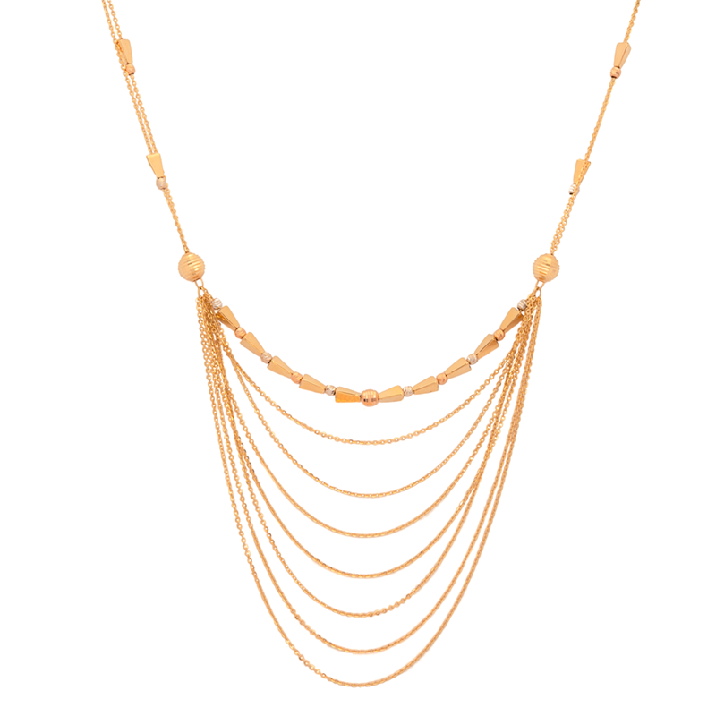 18K Gold Necklace Ceres Multi Chain