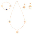 Half set of 18-karat gold, rare flower