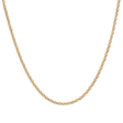18K Gold Necklace with Triple Design and Beads