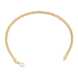 18K Gold Fluid Chain with Elegant Interlocking Design