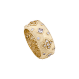 18K Gold Ring with Royal Engravings