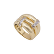 18K Gold Ring with Elegant Triple Design
