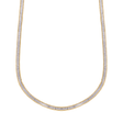 18K Gold Necklace with Elegant Braided Edges Design