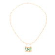 18K Gold Shawl with Colorful Bag Design