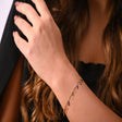 18K Gold Bracelet with Stars Design