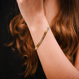 18K Gold Fluid Chain with Mesh Design