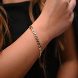 18K Gold Bracelet with Interwoven Braided Design