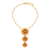 18K Gold Rabi' Al-Omr Set with Floral Pendant