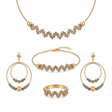18K Gold Set with Circles Design