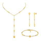 18K Gold Half Set with Long Design