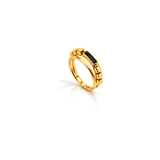18K Gold Set with Geometric Design