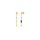 18K Gold Set with Geometric Design