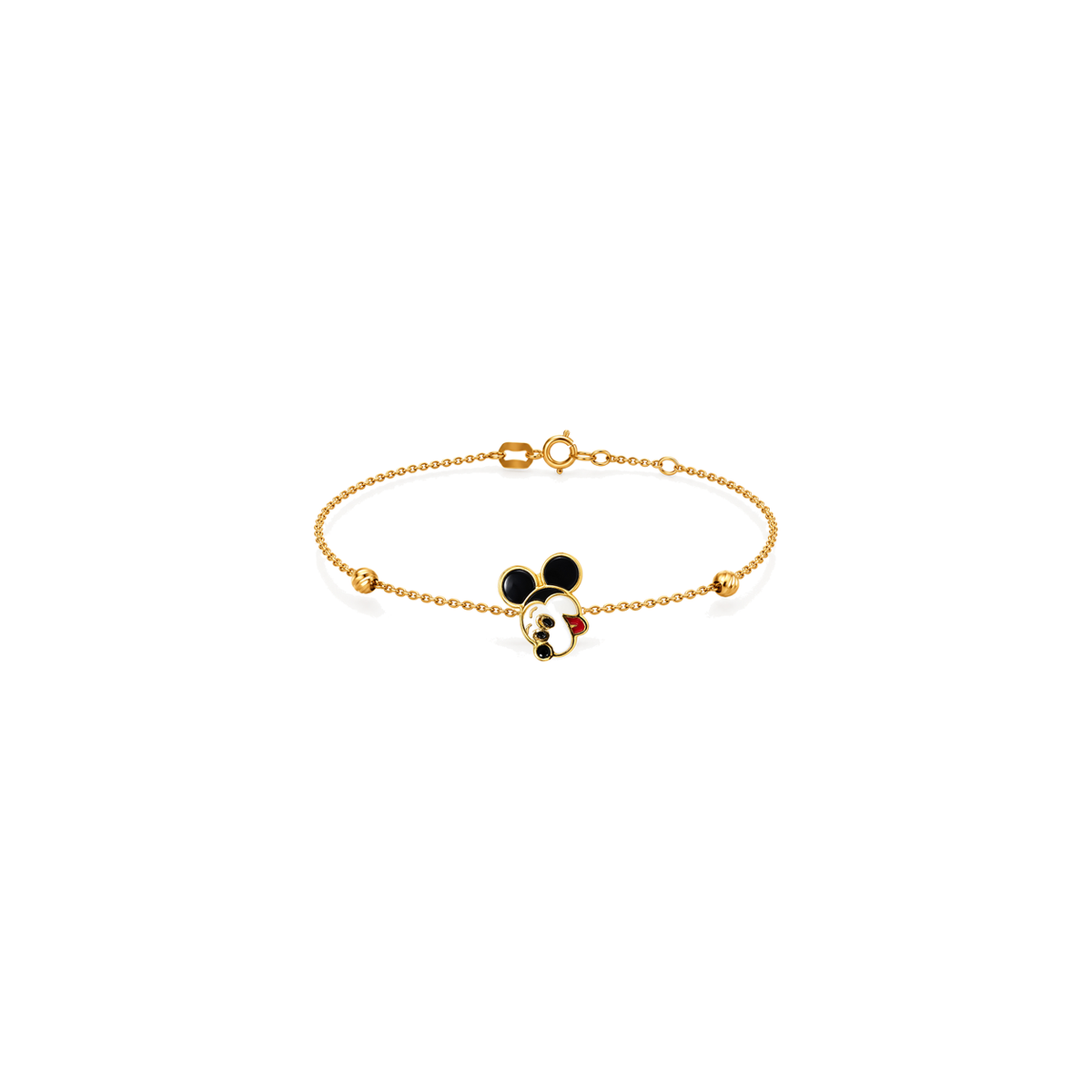 18K Gold Kids Set with Mickey Mouse