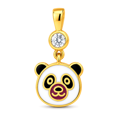 18K Gold Kids Half Set with Panda Design