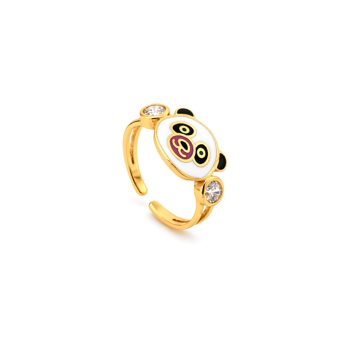 18K Gold Kids Half Set with Panda Design