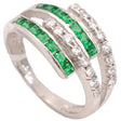 18K Gold Ring with Colorful Interlocking Design and Gemstones