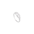 18K Gold Open Ring with Shining Gemstones