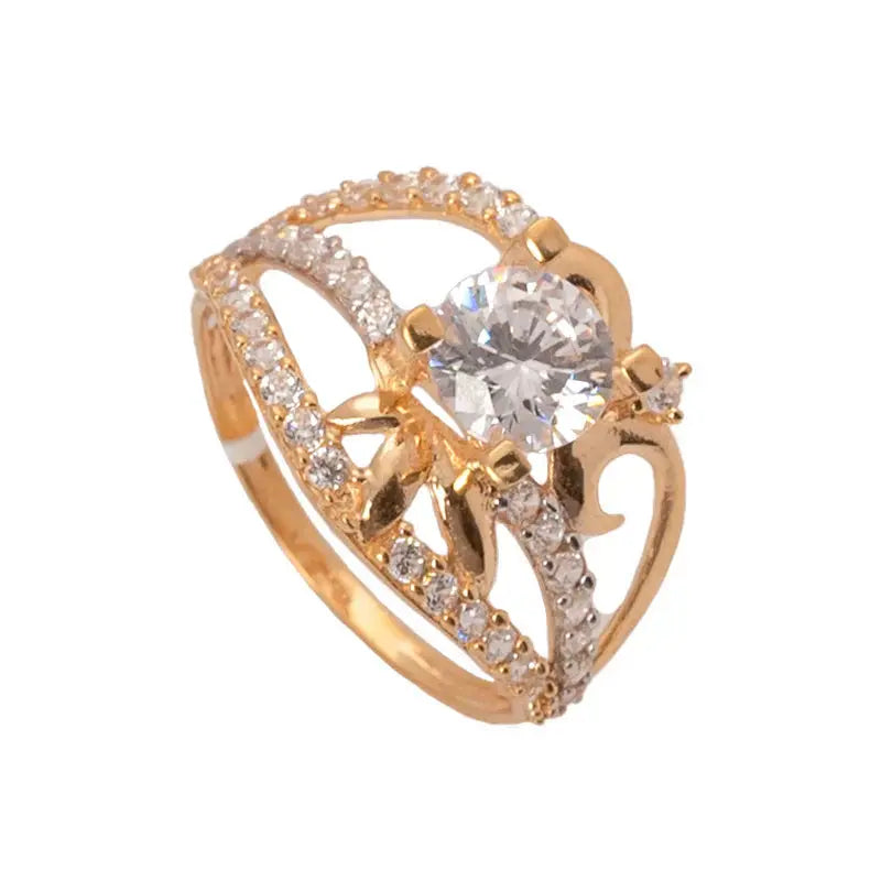 18K Gold Ramona Ring with Shining Gemstones