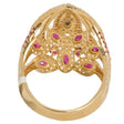 18K Gold Angeletto Ring with Shining Gemstones
