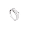 18K Gold Blanco Ring with Shining Gemstones