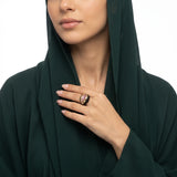 خاتم ذهب عيار 18 بتصميم مزخرف