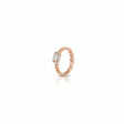 18K Gold Chain Ring with Gemstone