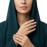 خاتم ذهب عيار 18 نسيج الحياة