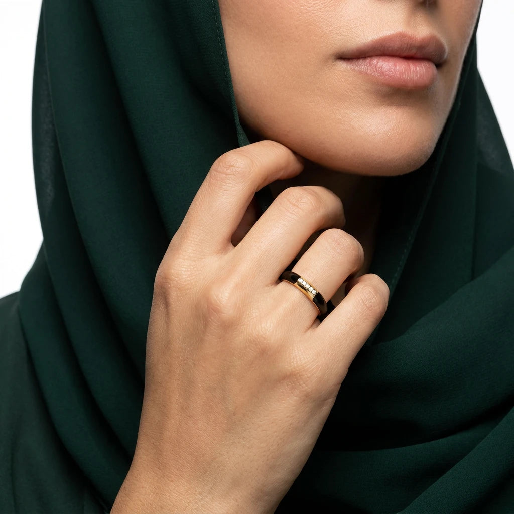 خاتم ذهب عيار 18 الجراءة