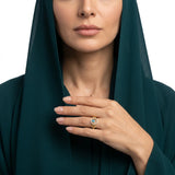 خاتم ذهب عيار 18 بفص تركواز
