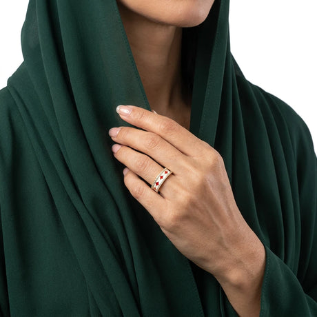 خاتم ذهب عيار 18 التميز
