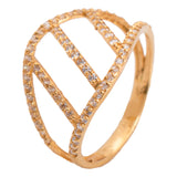 18K Gold Ring, Elegant and Soft