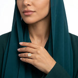 خاتم ذهب عيار 18 الأميرة الأنيقة