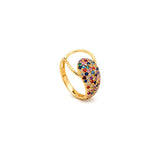 18K Gold Ring with We Miss You Design