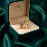 18K Gold Ring with We Miss You Design
