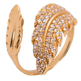 18K Gold Nature Leaves Ring