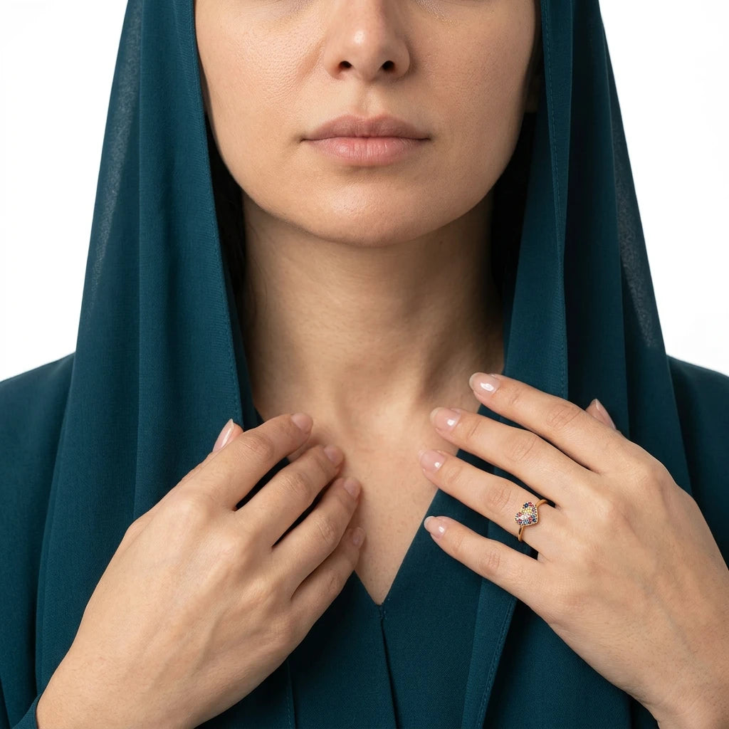 خاتم ذهب عيار 18 صغيرة الى الابد