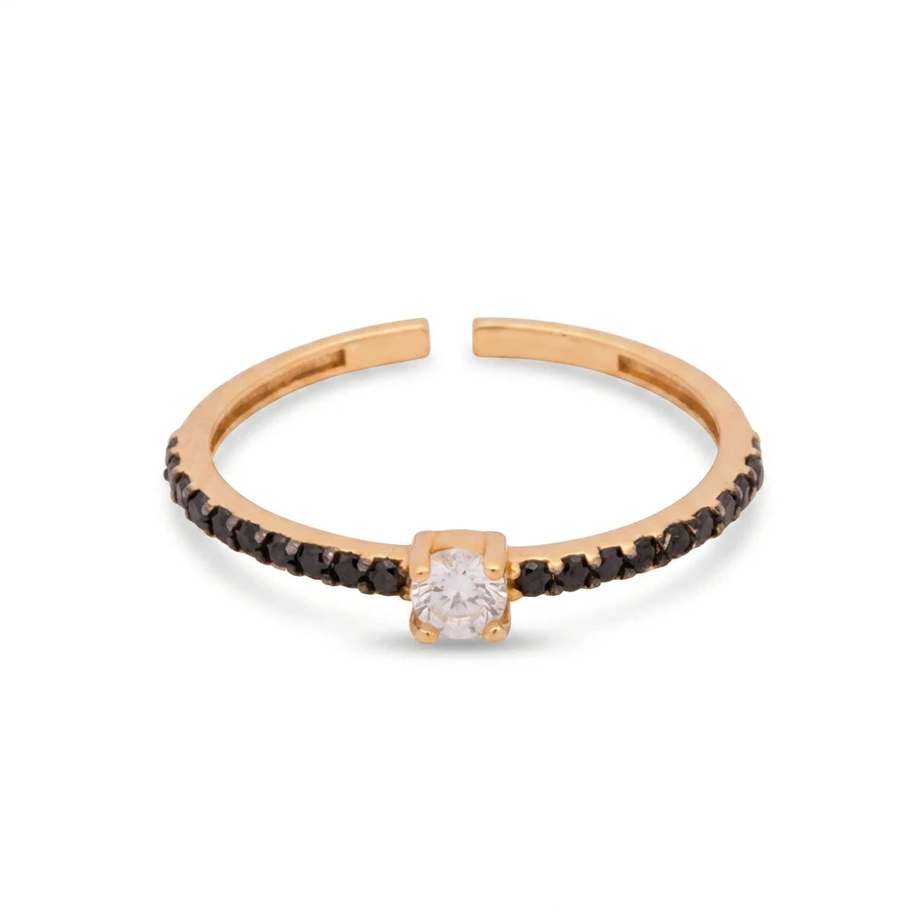18K Gold Pristine Stone Ring