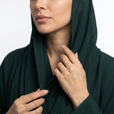 خاتم ذهب عيار 18 بفصوص دائرية