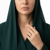 خاتم ذهب عيار 18 بفصوص دائرية