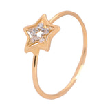 18K Gold Star Ring