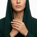 خاتم ذهب عيار 18 بمثلث مرصع