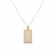 21K Gold Longodor Pendant with Paved Gemstones