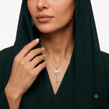 18K Gold Necklace with Key Pendant